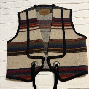 Woolrich Western Striped Wool Vest